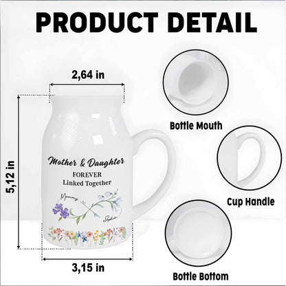 Mother & Daughter Forever Linked Together With Flowers