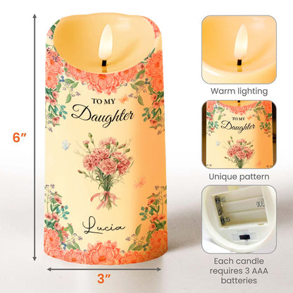 To My Daughter With Beautiful Floral Design