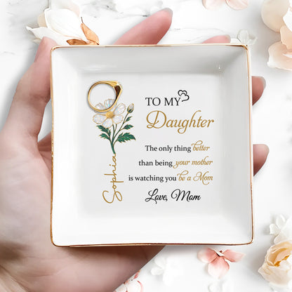 To My Daughter, Beautiful Floral Mother To Daughter Keepsake