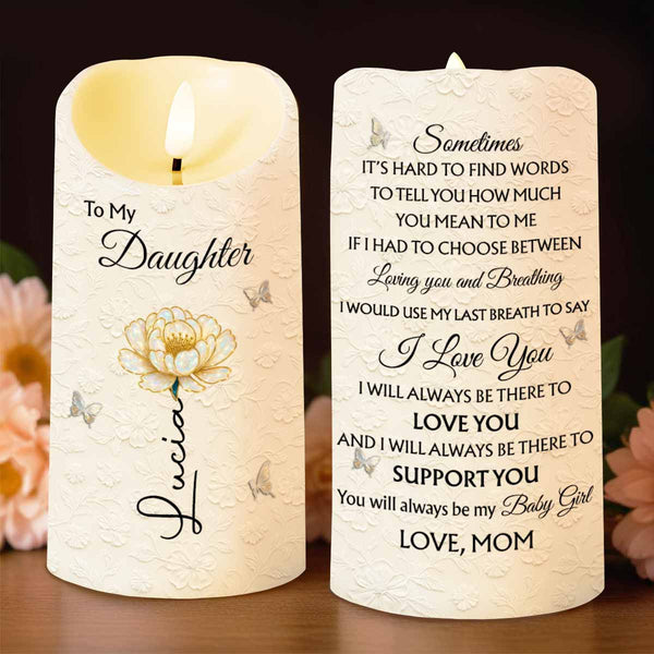 To My Daughter, Flower and Butterflies, I Love You