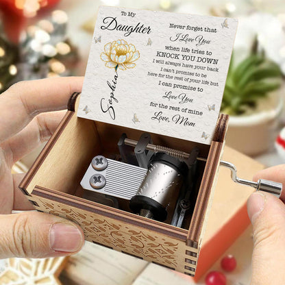 To My Daughter, I Love You, Flower and Butterflies