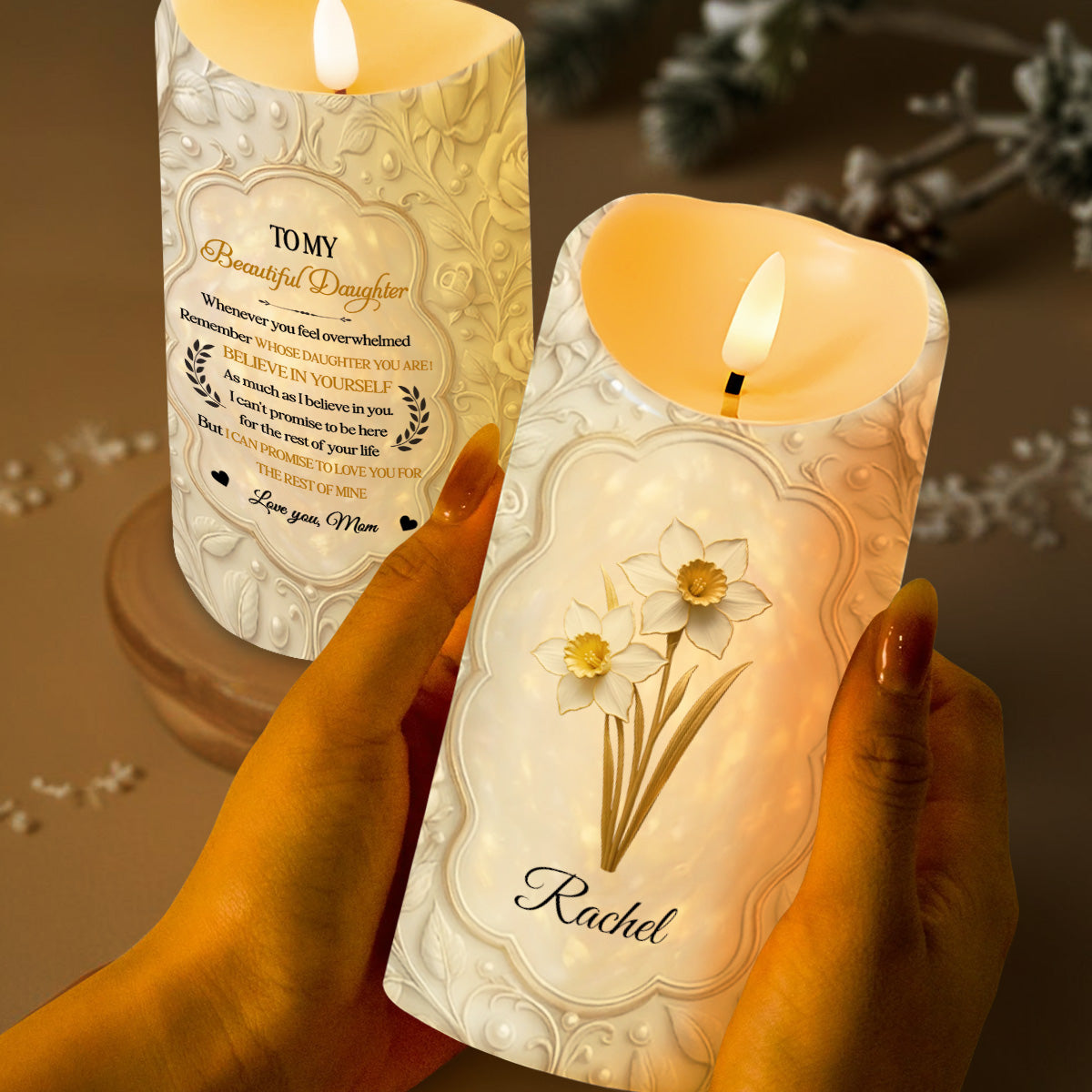 To My Beautiful Daughter, Flowers Love Message