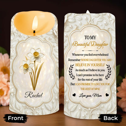 To My Beautiful Daughter, Flowers Love Message