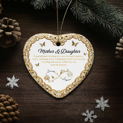 Mother & Daughter, Special Bond, Butterflies And Flowers