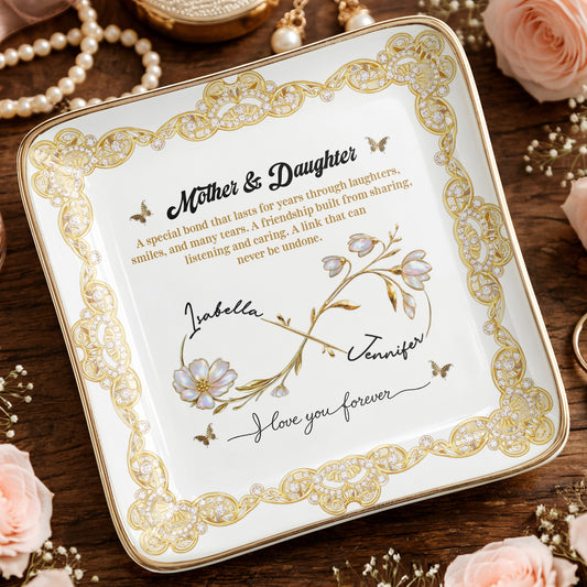 Mother & Daughter, Special Bond, Flowers And Butterflies