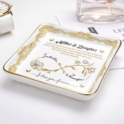 Mother & Daughter, Special Bond, Flowers And Butterflies