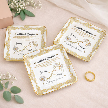 Mother & Daughter, Special Bond, Flowers And Butterflies