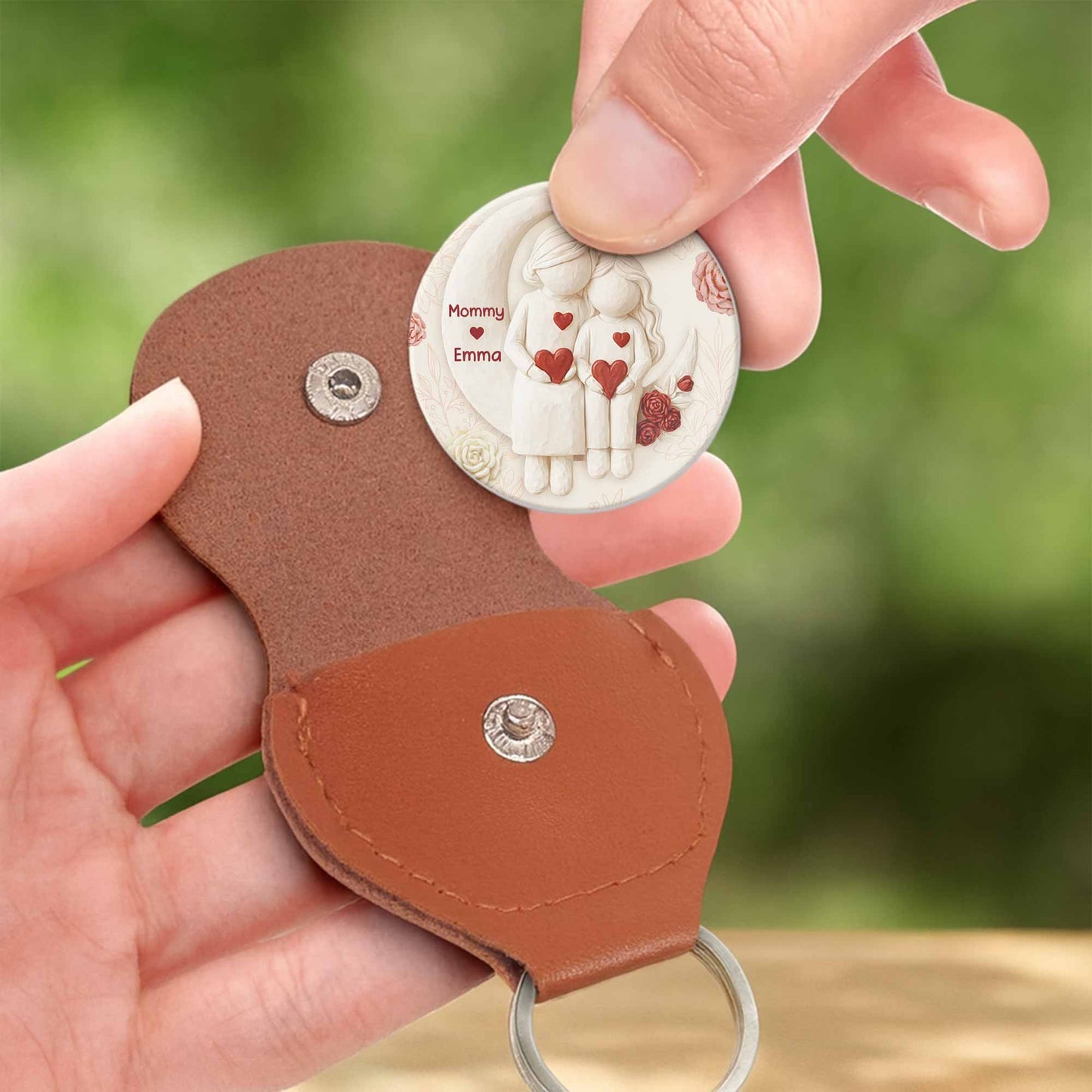 To My Daughter, Flowers and Hearts Design