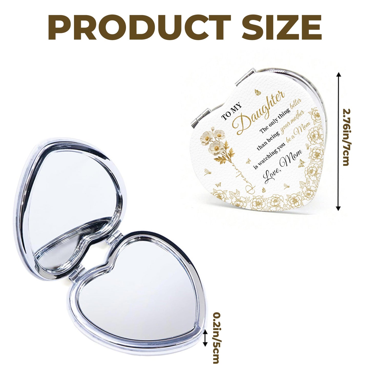 To My Daughter, Love From Mom, Butterflies And Flowers