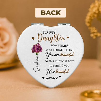 To My Daughter, You Are Beautiful, Heart And Flower