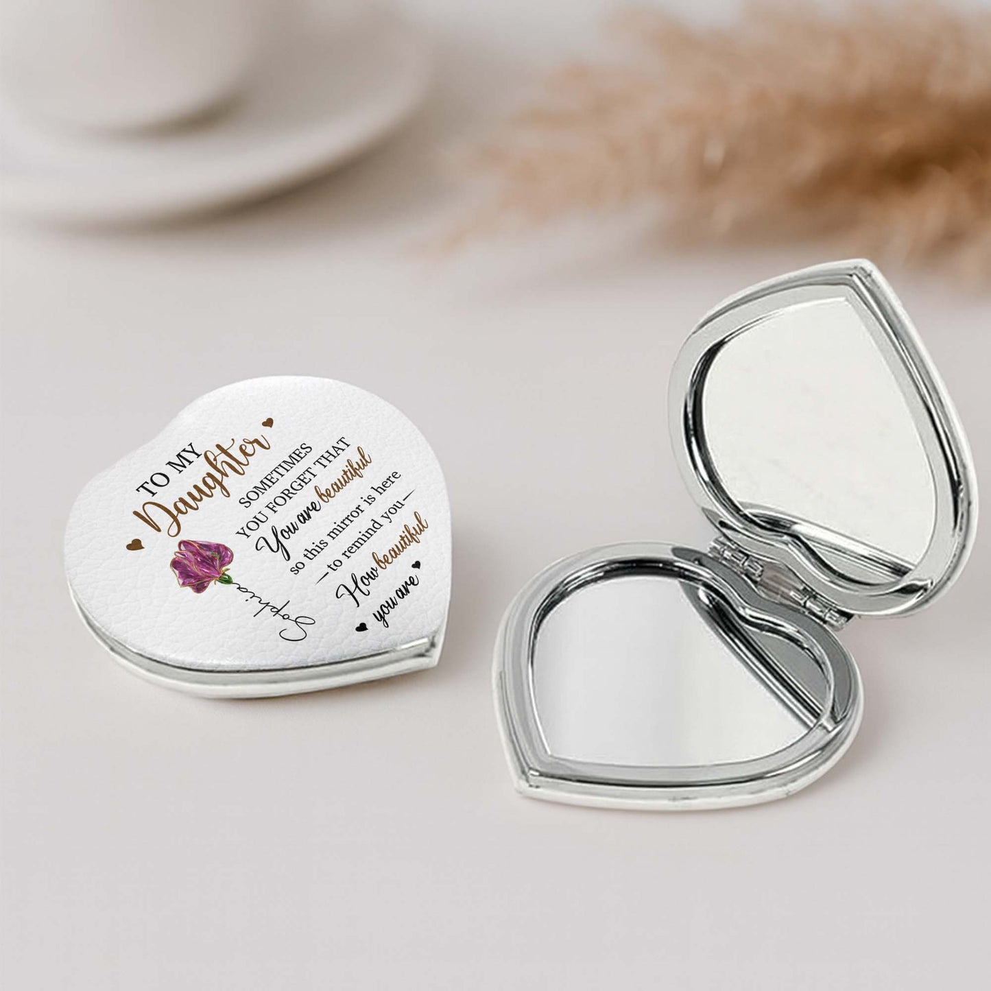 To My Daughter, You Are Beautiful, Heart And Flower