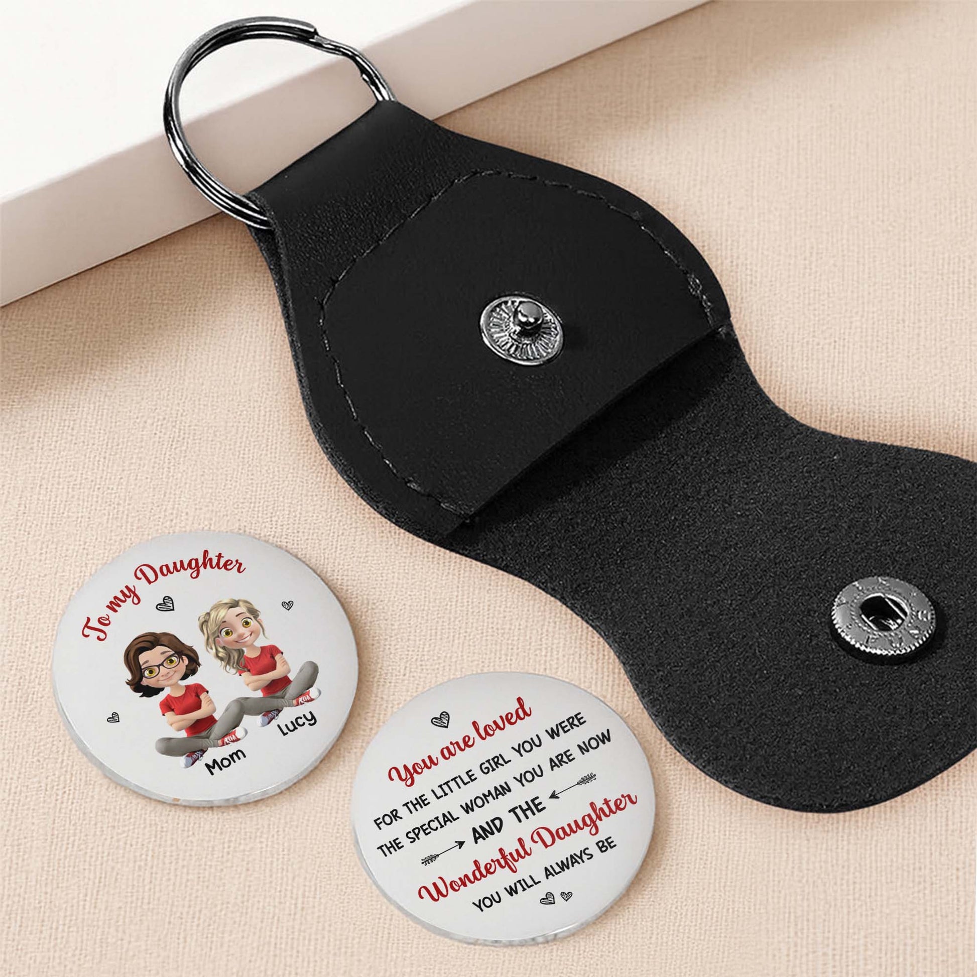 To My Daughter, You Are Loved, Hearts Design