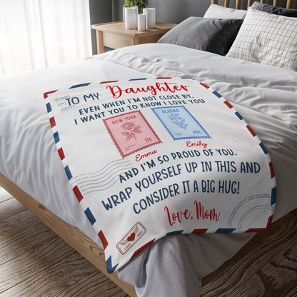 To My Daughter, Love and Postal Stamps Design