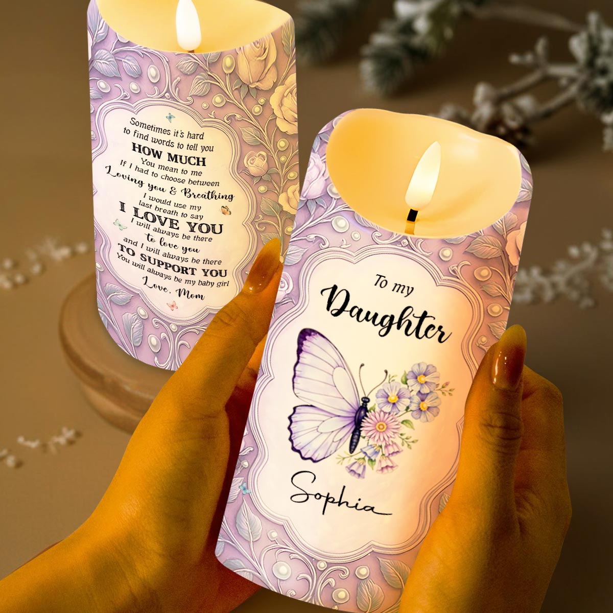 To my Daughter, Love, Support and Butterflies Design