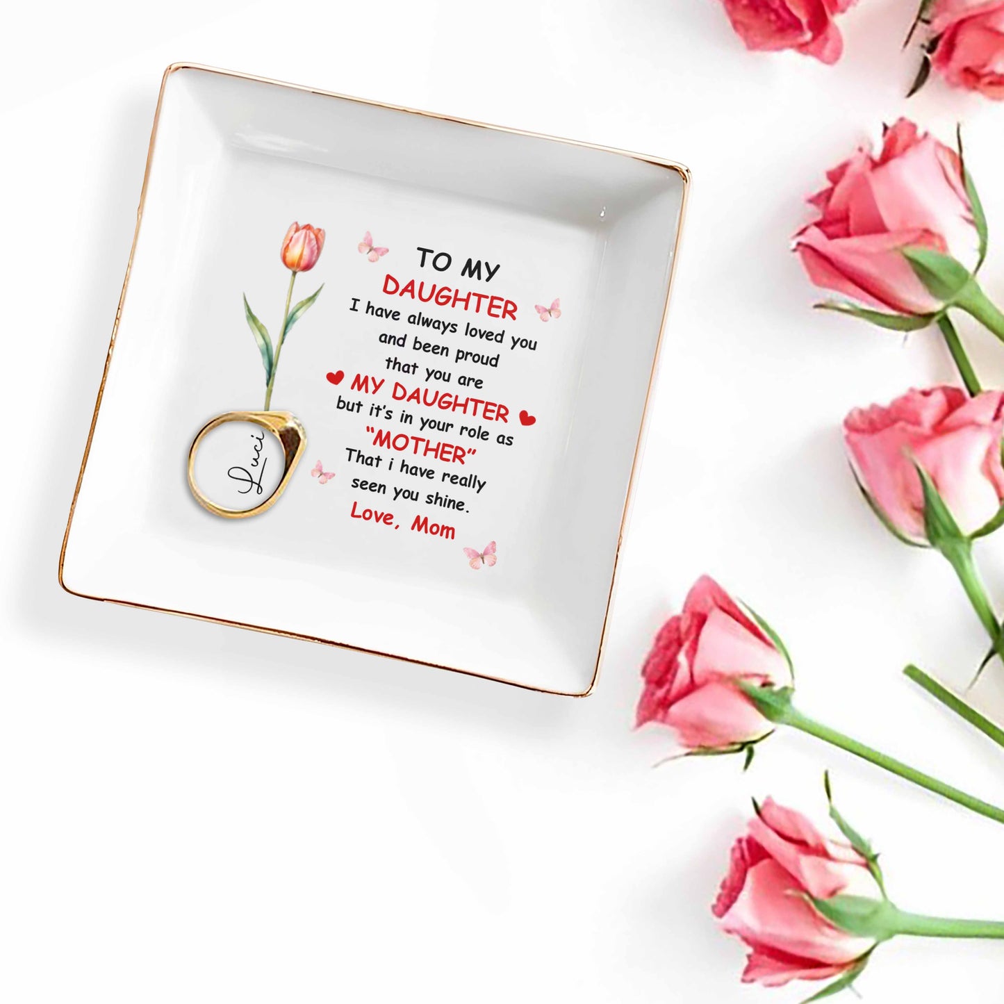 To My Daughter, Love And Pride In A Tulip Design