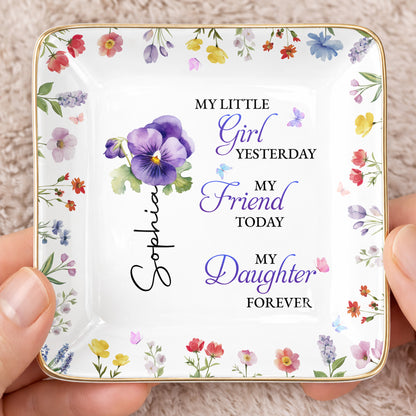 My Little Girl Yesterday, Flowers Ceramic Dish