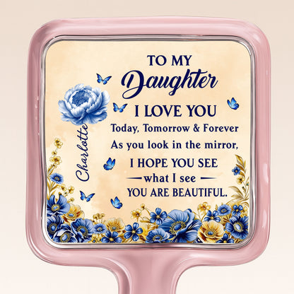 To My Daughter, I Love You, Flowers And Butterflies