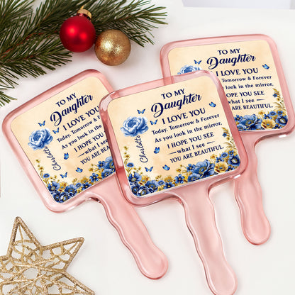 To My Daughter, I Love You, Flowers And Butterflies