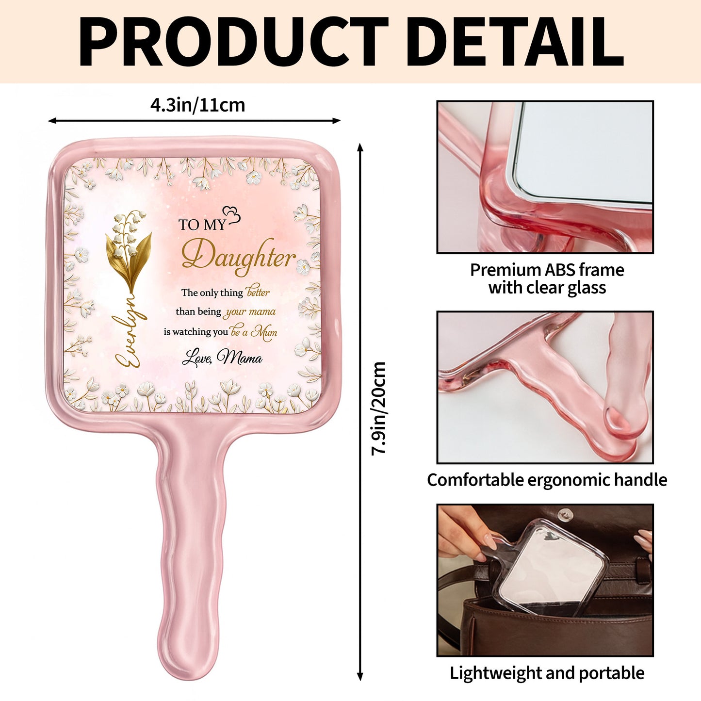 To My Daughter, Love From Mama, Floral Design