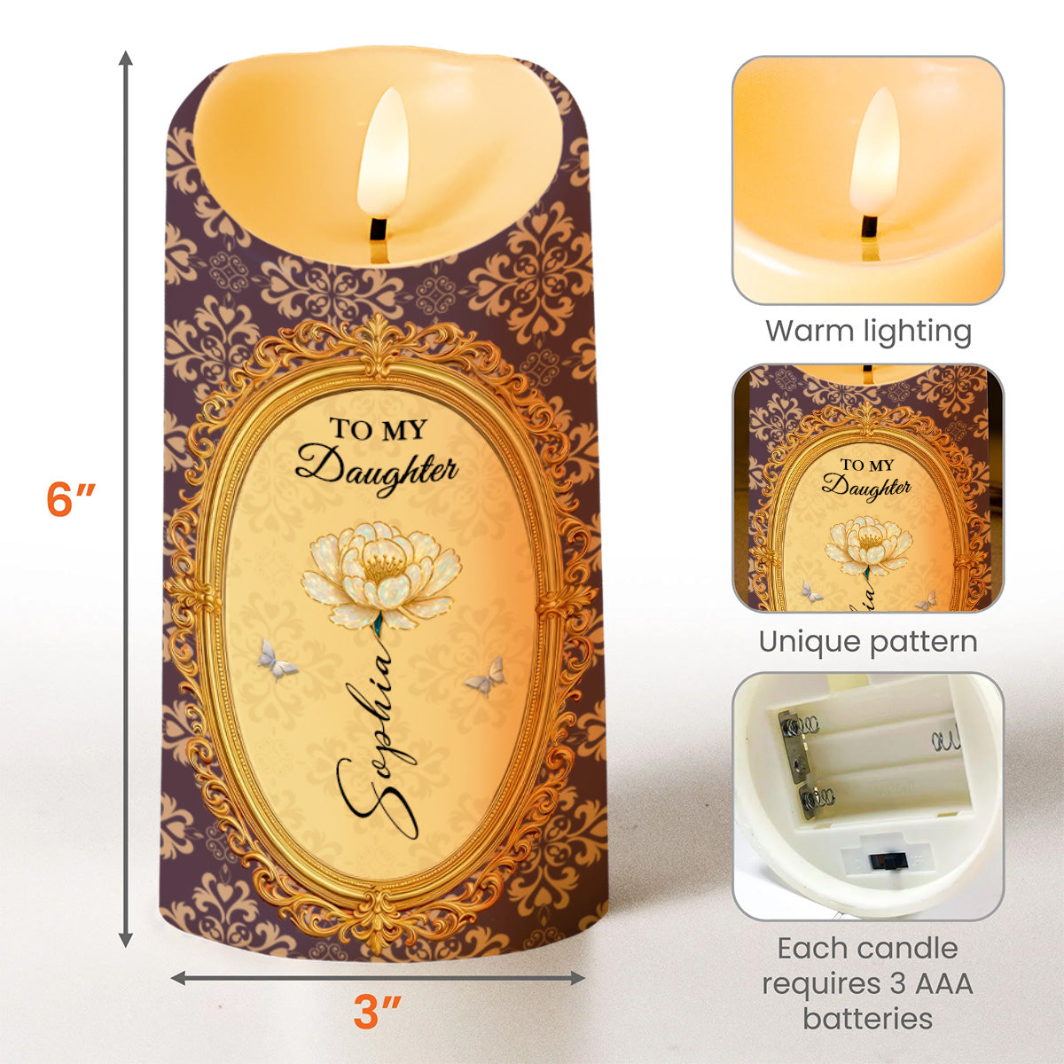 To My Daughter, Flowers And Butterflies