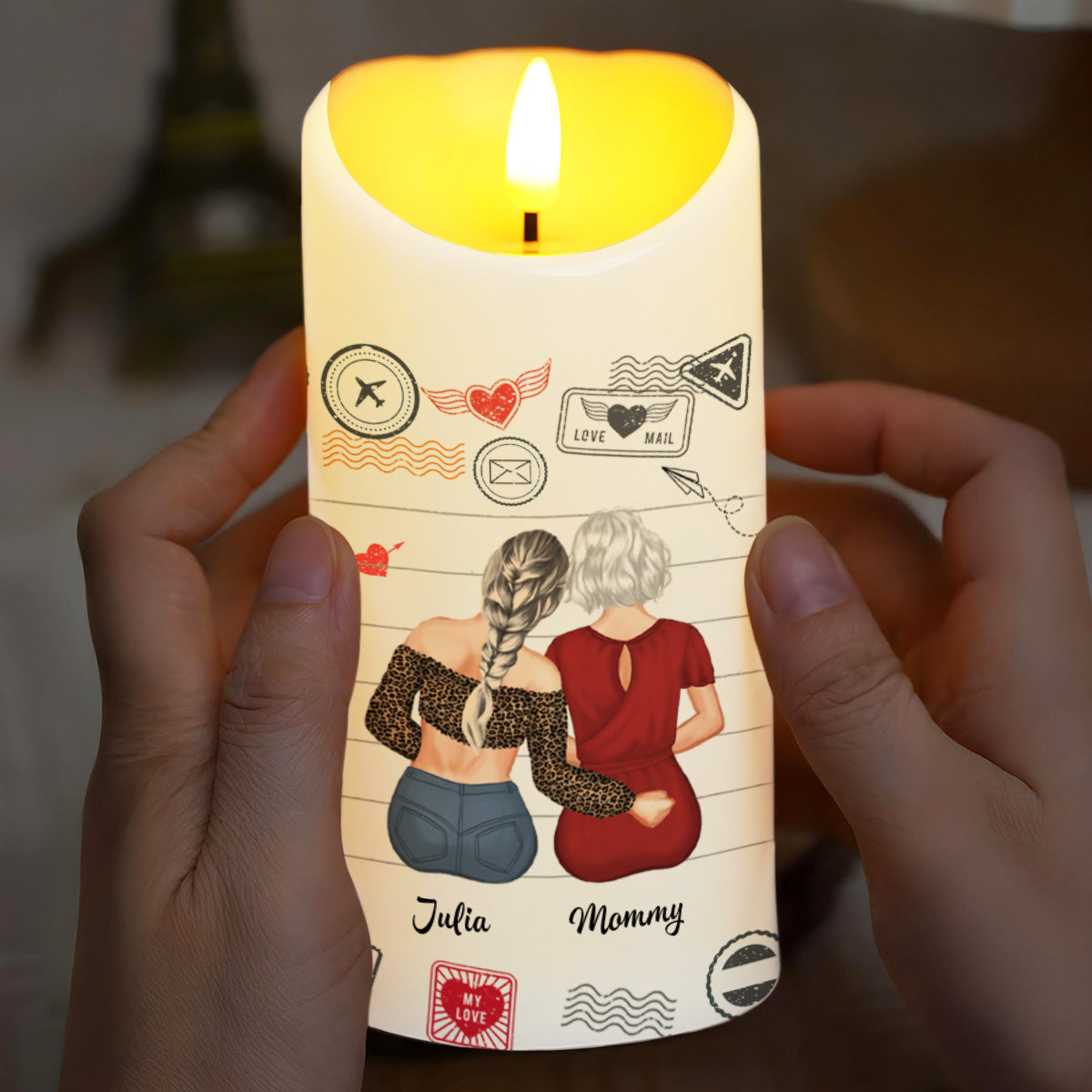 To My Daughter, Straighten Your Crown, Heart, Envelope