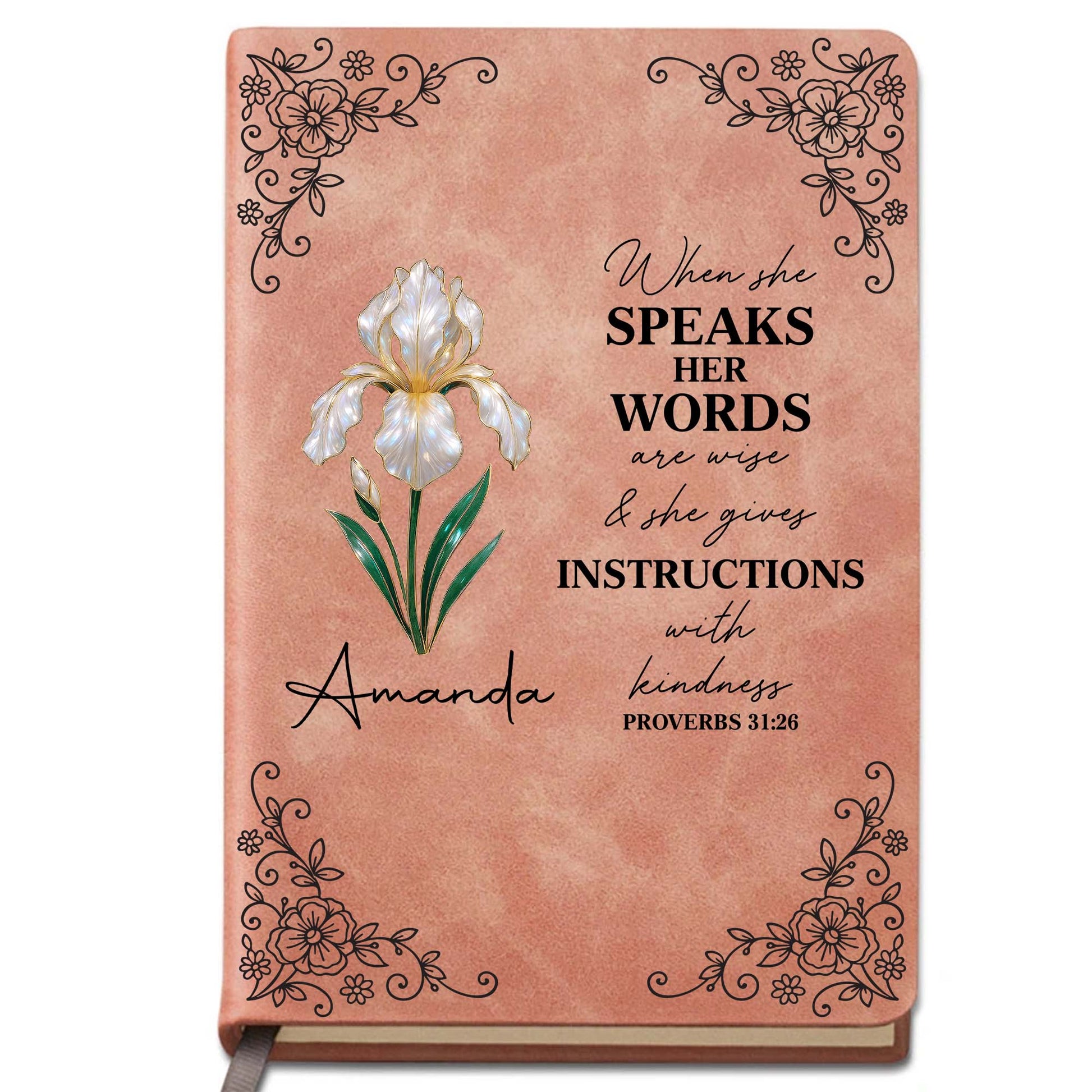 When She Speaks Her Words Flower Design