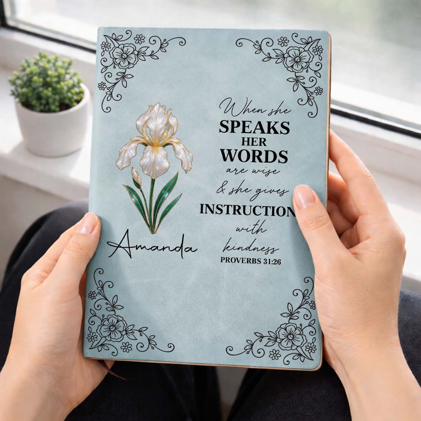 When She Speaks Her Words Flower Design