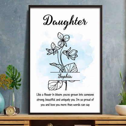 Like A Flower In Bloom, Strong, Beautiful And Uniquely You