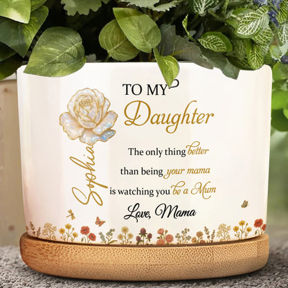 To My Daughter, Beautiful Flower Design