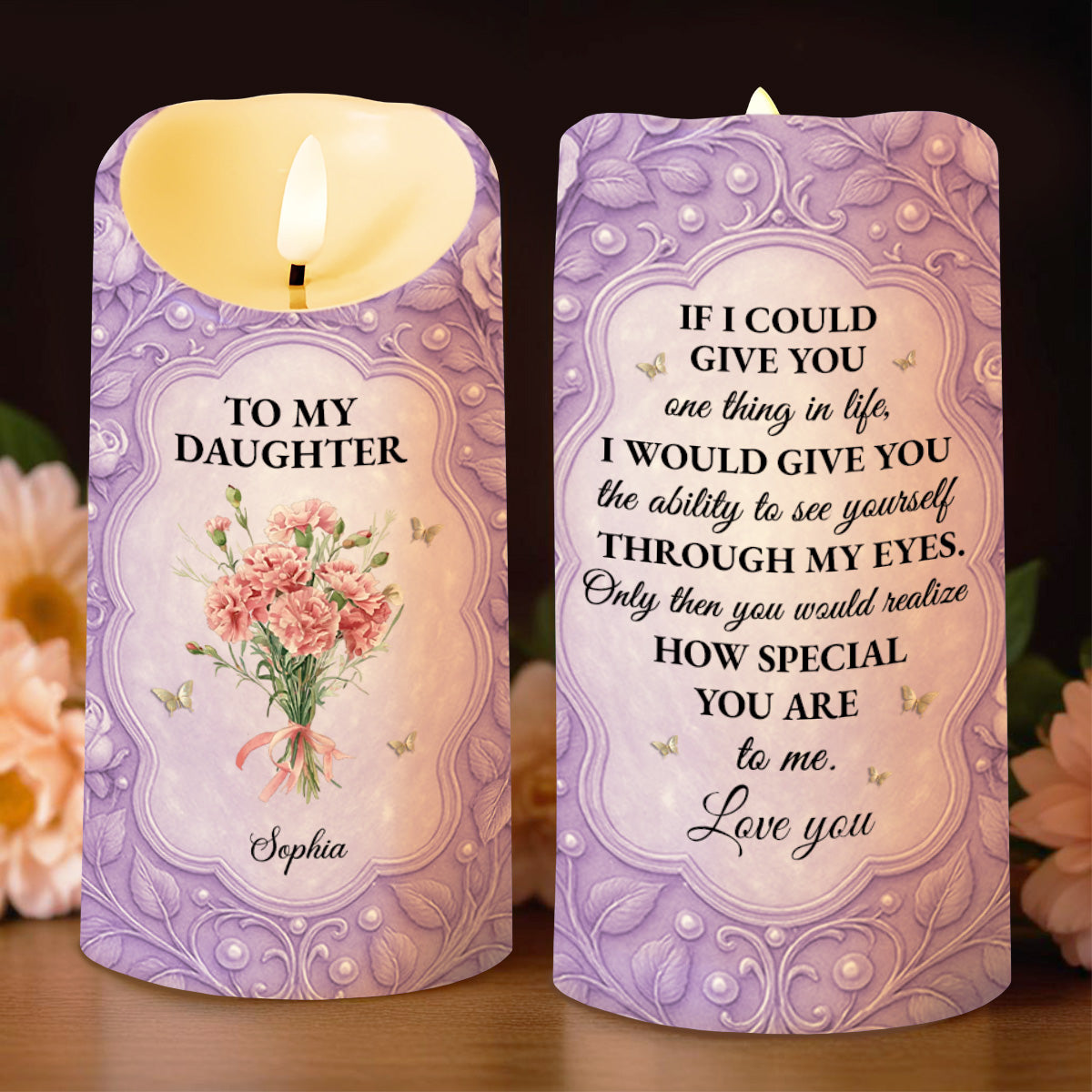 To My Daughter If I Could Give You Flowers And Butterflies