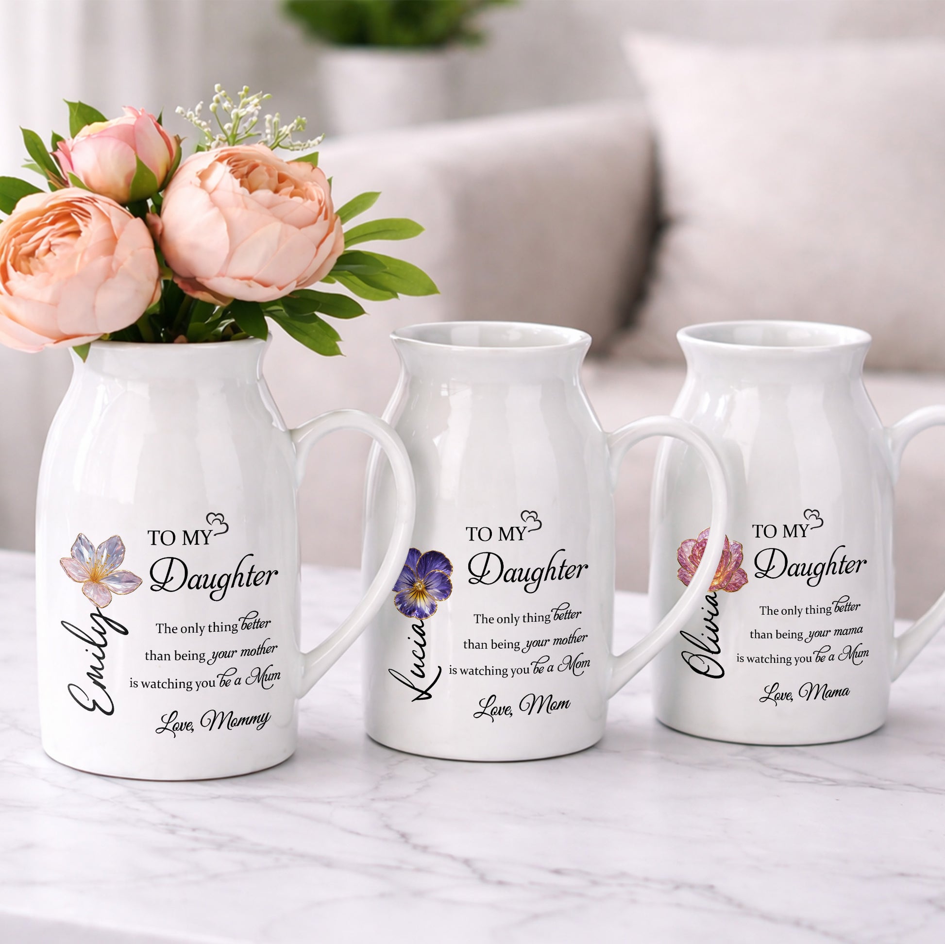 To My Daughter, The Only Thing Better Than Being Your Mother, Flower Design