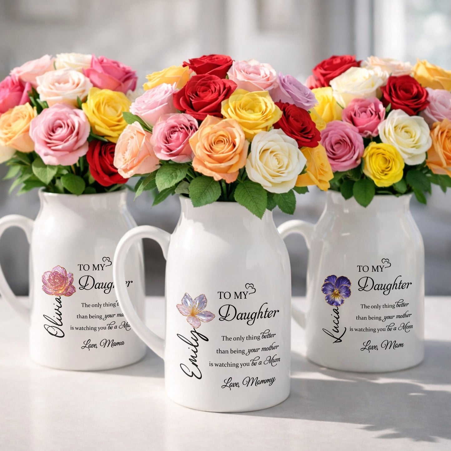 To My Daughter, The Only Thing Better Than Being Your Mother, Flower Design