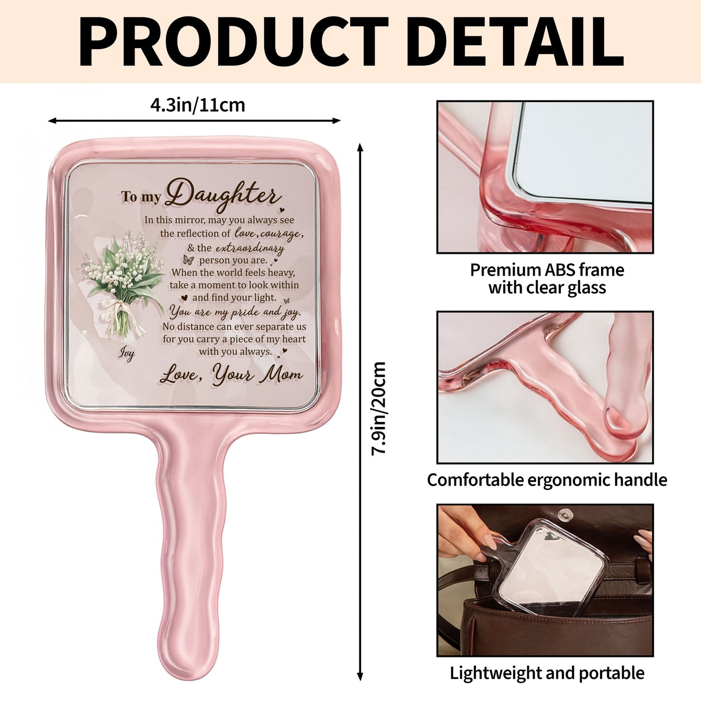 To My Daughter Reflection Of Love Courage And Flowers