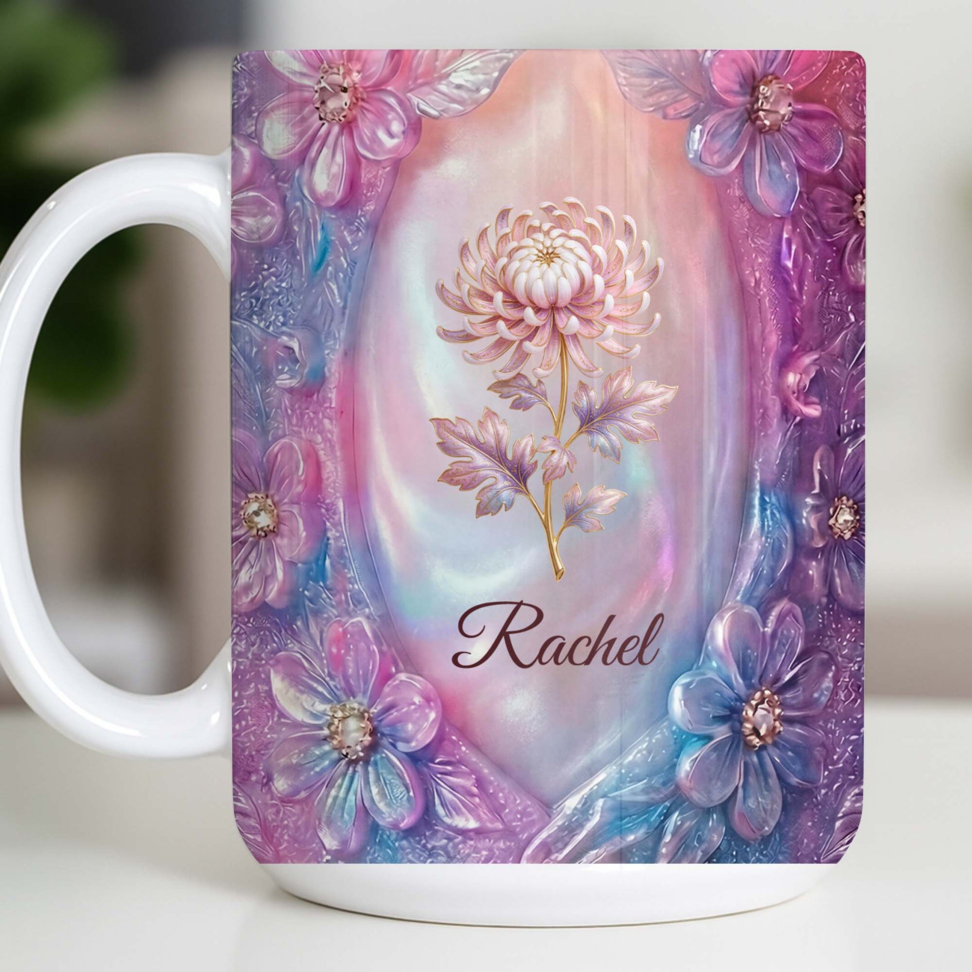 A Beautiful Bloom For A Soul With Chrysanthemum Floral Pattern