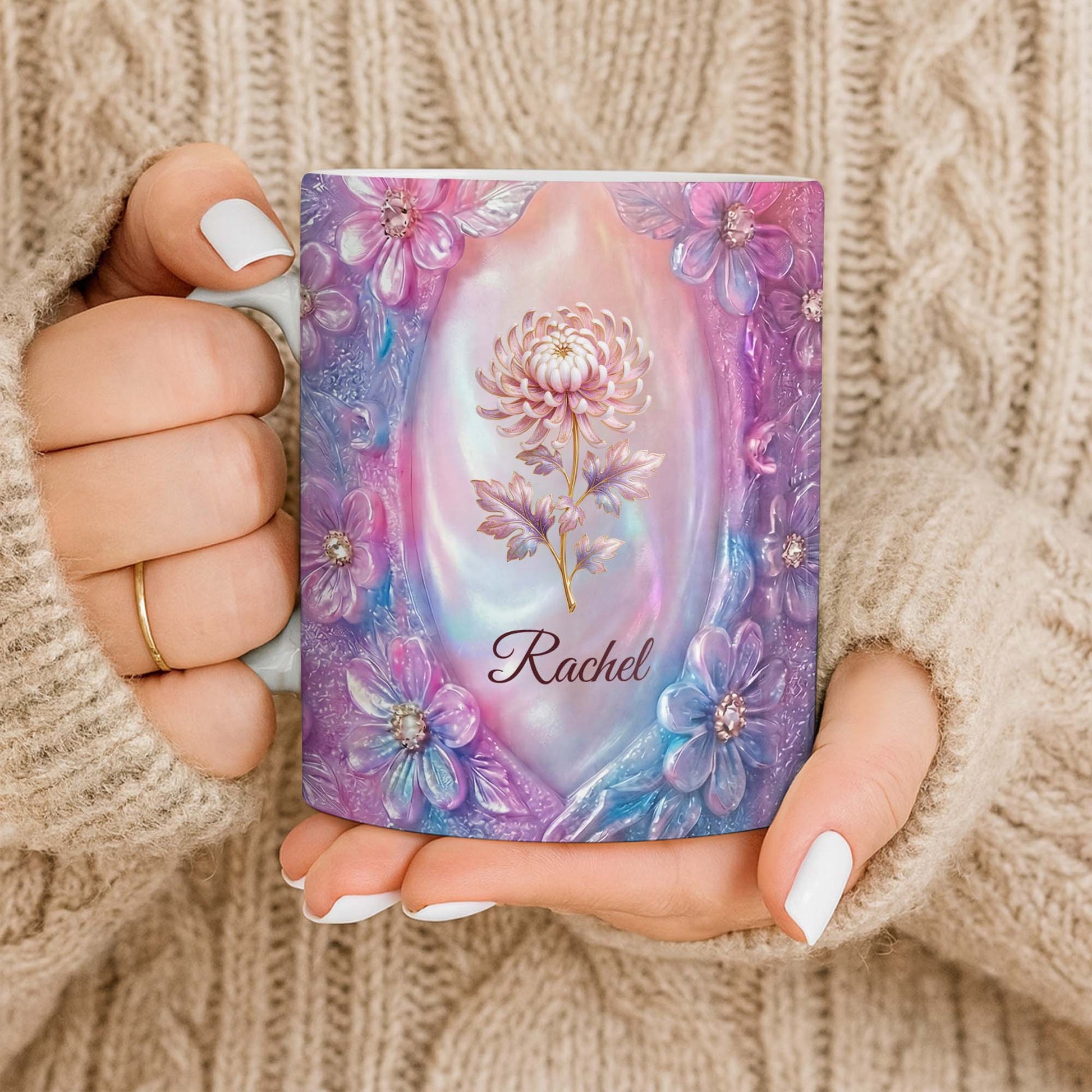 A Beautiful Bloom For A Soul With Chrysanthemum Floral Pattern