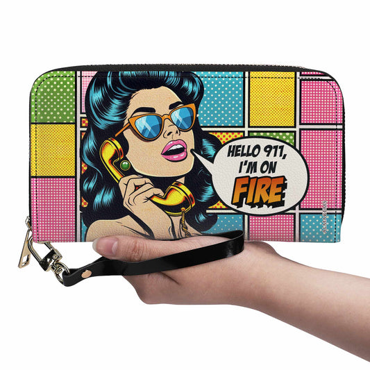 I'm On Fire - Women Leather Wallet - DB05WL