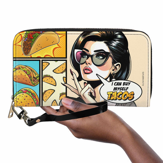 I Can Buy Myself Tacos - Women Leather Wallet - DB11WL