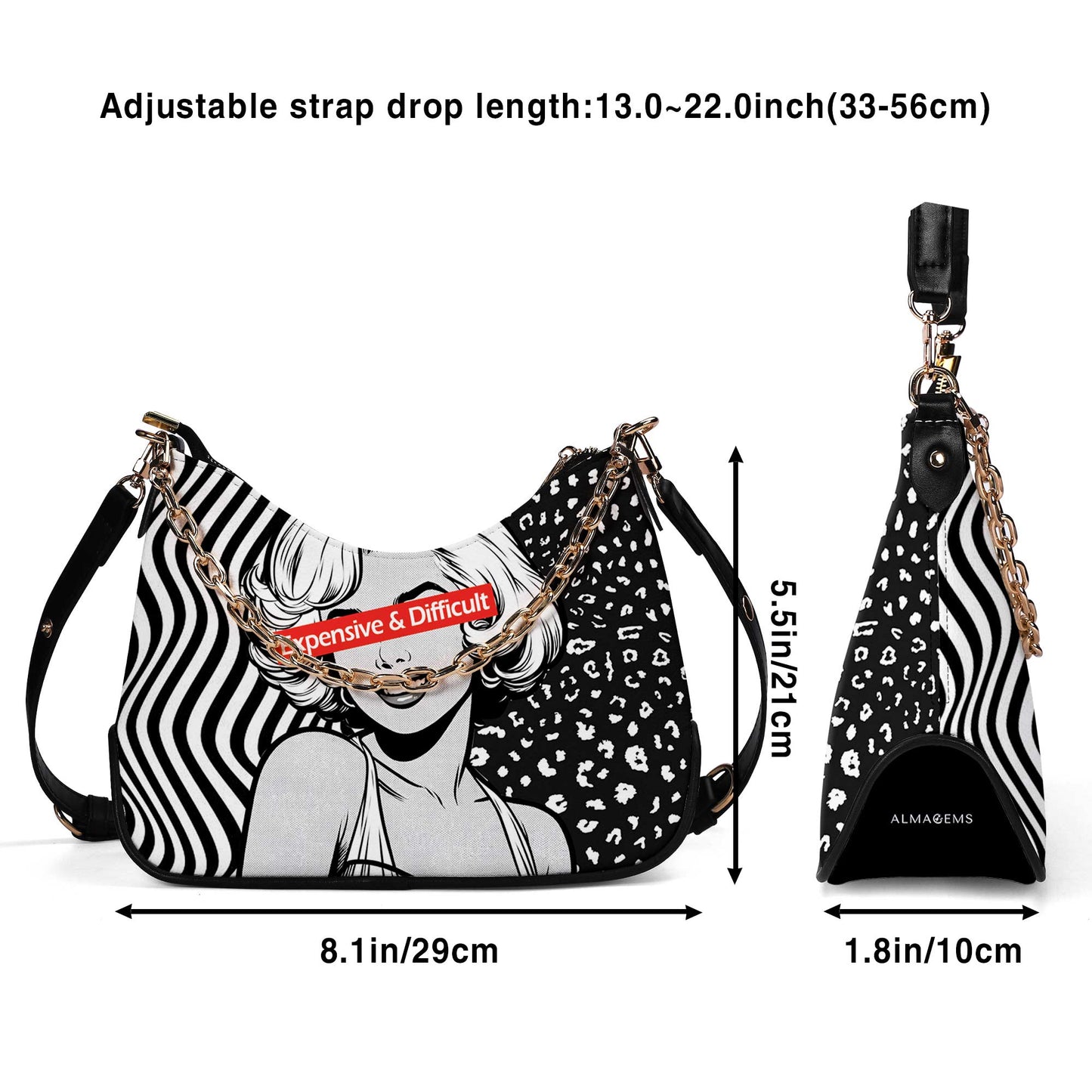 Expensive and Difficult - Bespoke Chain Crossbody Handbag - DB19CH