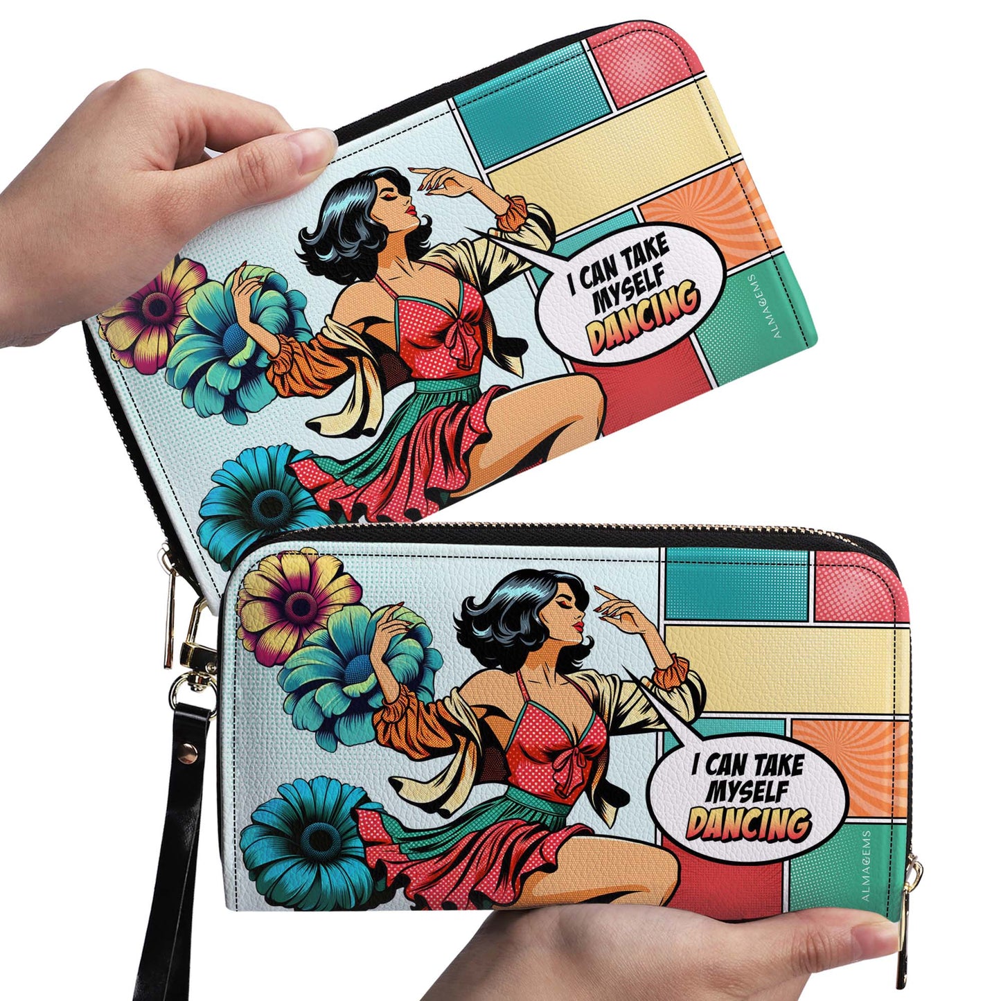 I Can Take Myself Dancing - Cartera de piel para mujer - DB23WL