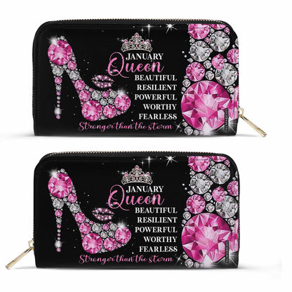 Month Queen - Women Leather Wallet - DB24WL