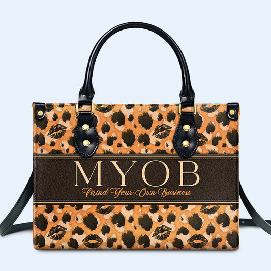 MYOB - Personalized Leather Handbag - DB34