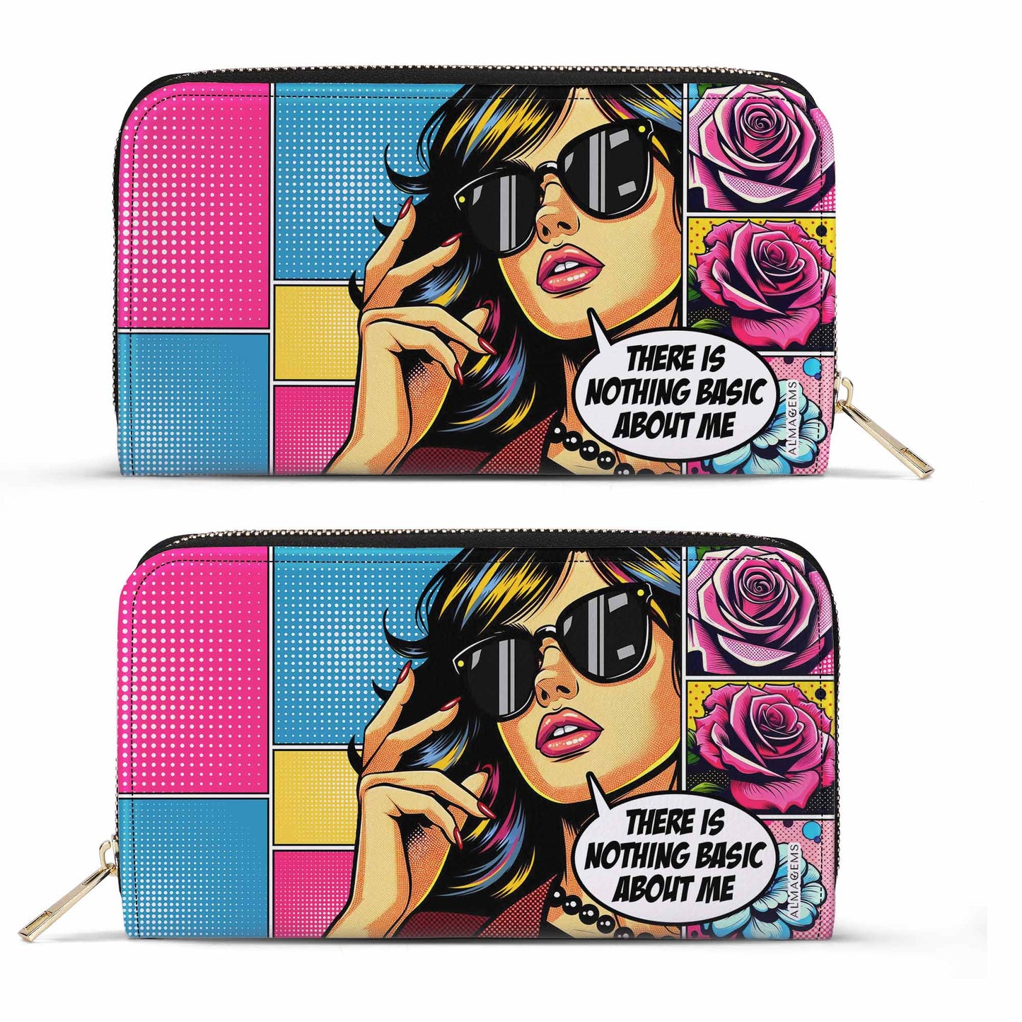 No hay nada básico en mí - Cartera de piel para mujer - DB35WL