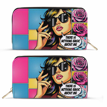 No hay nada básico en mí - Cartera de piel para mujer - DB35WL