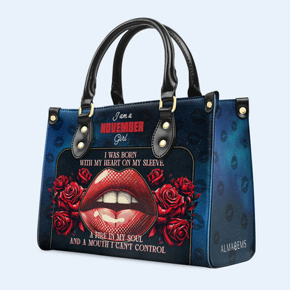 Fire Soul - Bolso de mano de piel personalizado - DB68