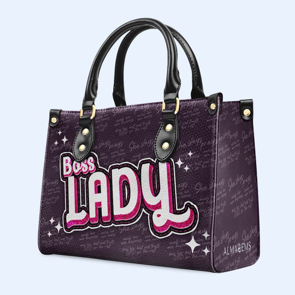 Boss Lady - Personalized Leather Handbag - DB70