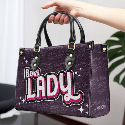 Boss Lady - Personalized Leather Handbag - DB70