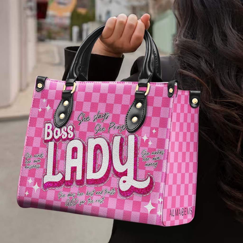 Boss Lady - Personalized Leather Handbag - DB76