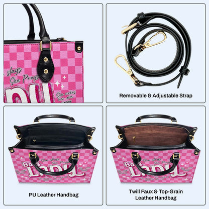 Boss Lady - Personalized Leather Handbag - DB76
