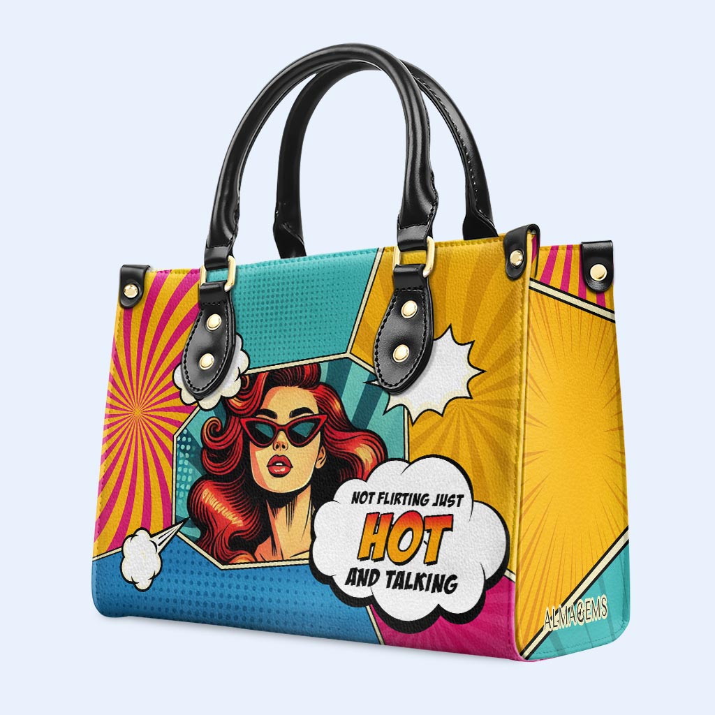 No coqueteo, solo sensualidad y conversación - Bolso de mano de cuero personalizado - DB86