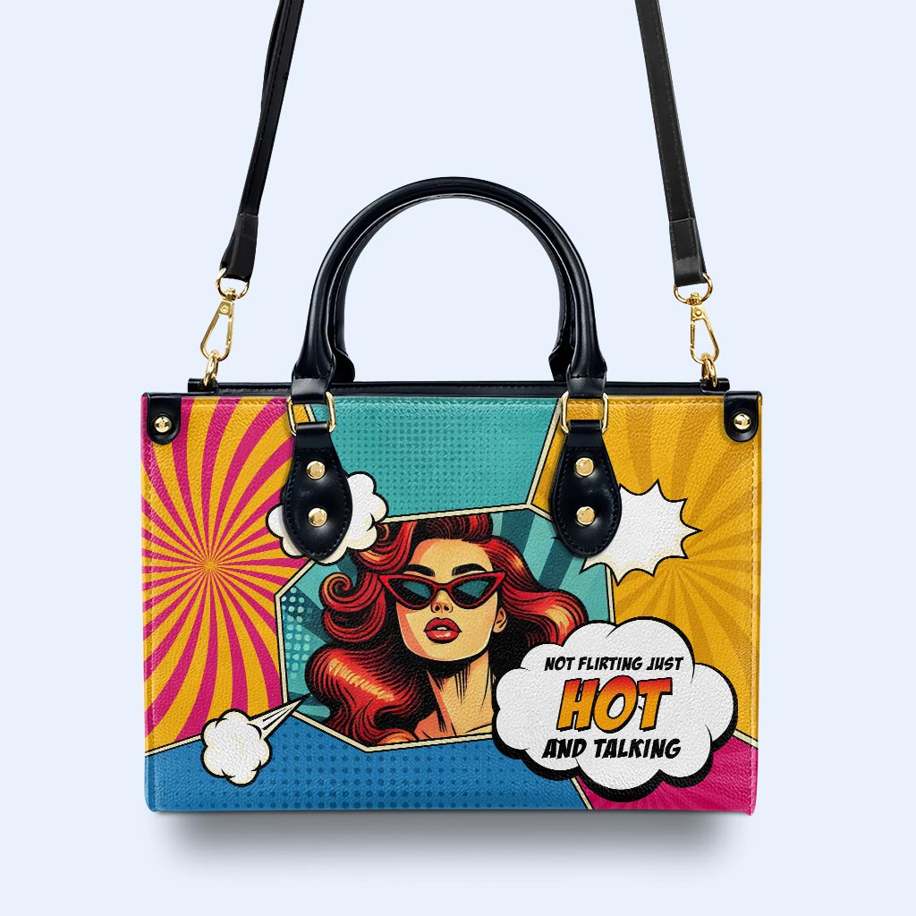 No coqueteo, solo sensualidad y conversación - Bolso de mano de cuero personalizado - DB86